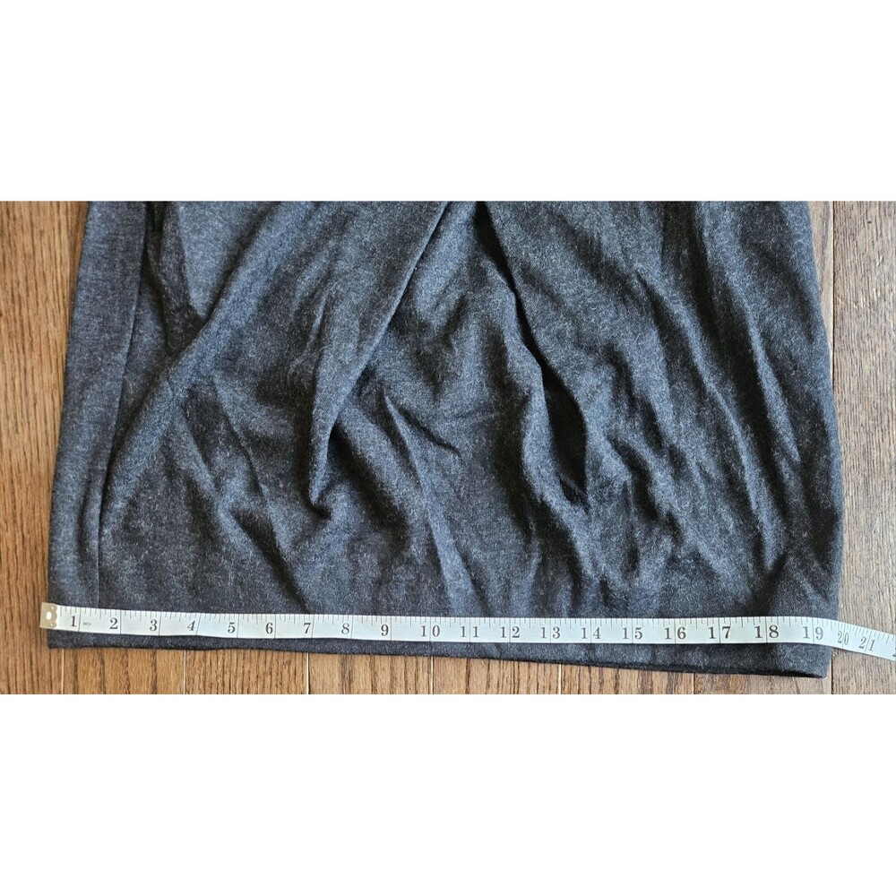 Cabi Skirt 6 Wool Mini Zip Gray Mini Stretch 629 NWT Pockets - Picture 7 of 11